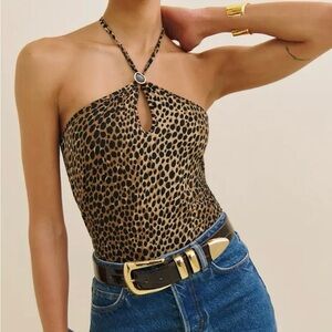 Reformation juniper knit top- catnip